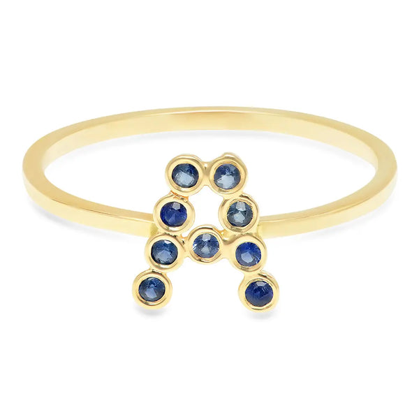 DSJ's Signature Meaningful Birthstone & Initial Ring - Dana Seng Jewelry Collection