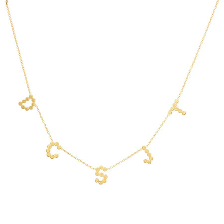 Multiple Diamond Dangling Initials Name Necklace – 770 Fine Jewelry