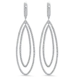 Pear Shaped Diamond Dangle Earrings - Dana Seng Jewelry Collection